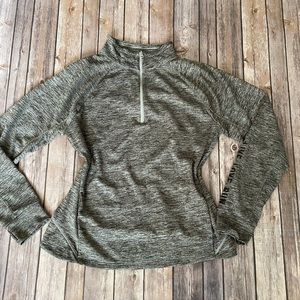 Athletic half zip top
